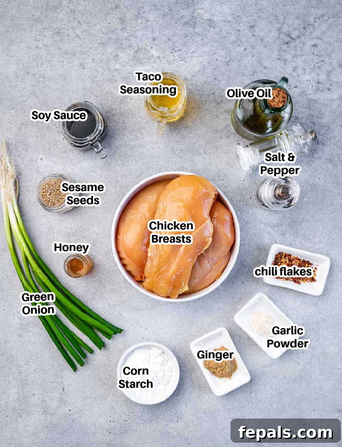 ingredients for asian chicken