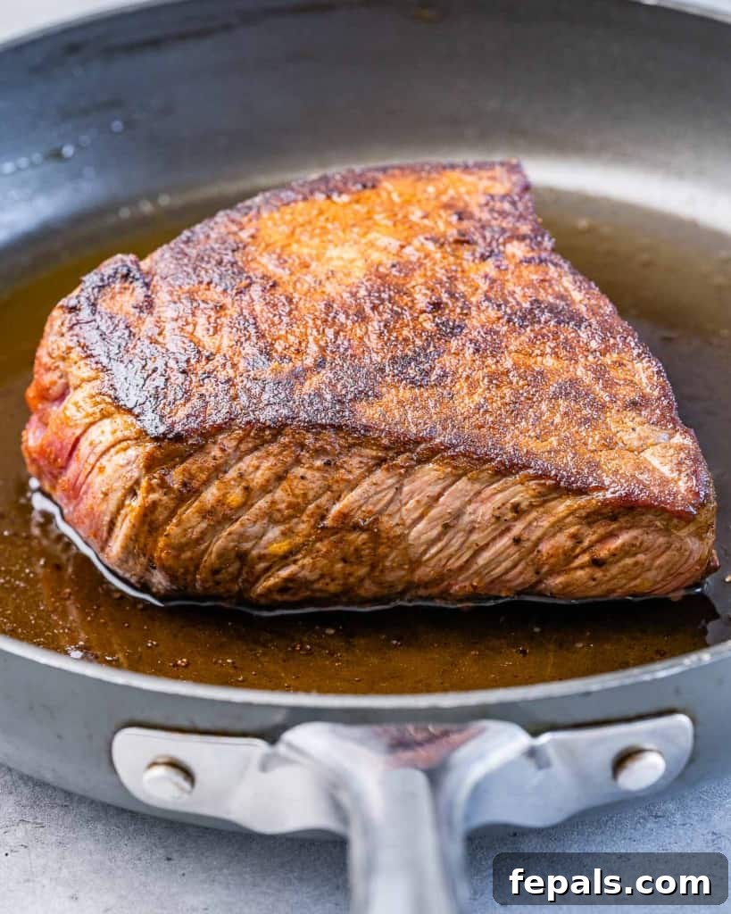 roast seared on a pan