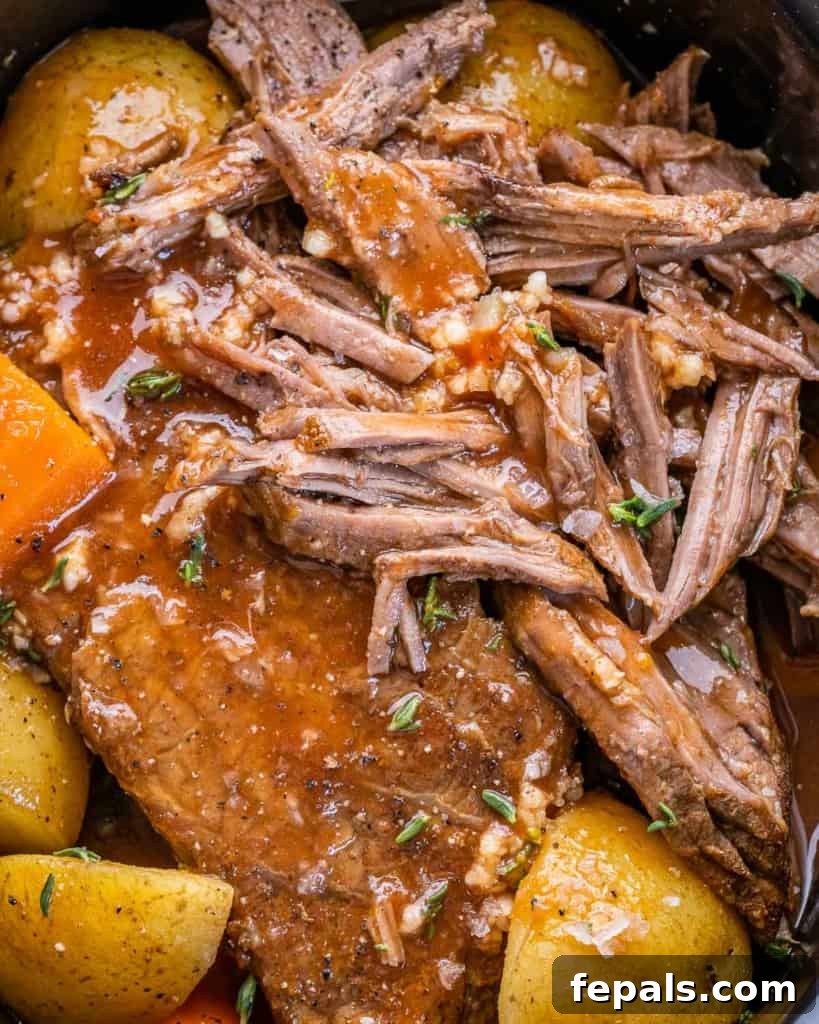 close up roast recipe in slow cooker 