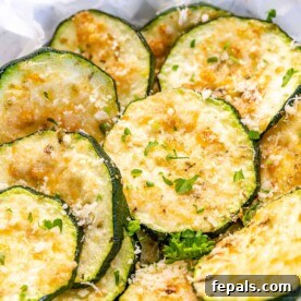 baked zucchini chips with parmesan