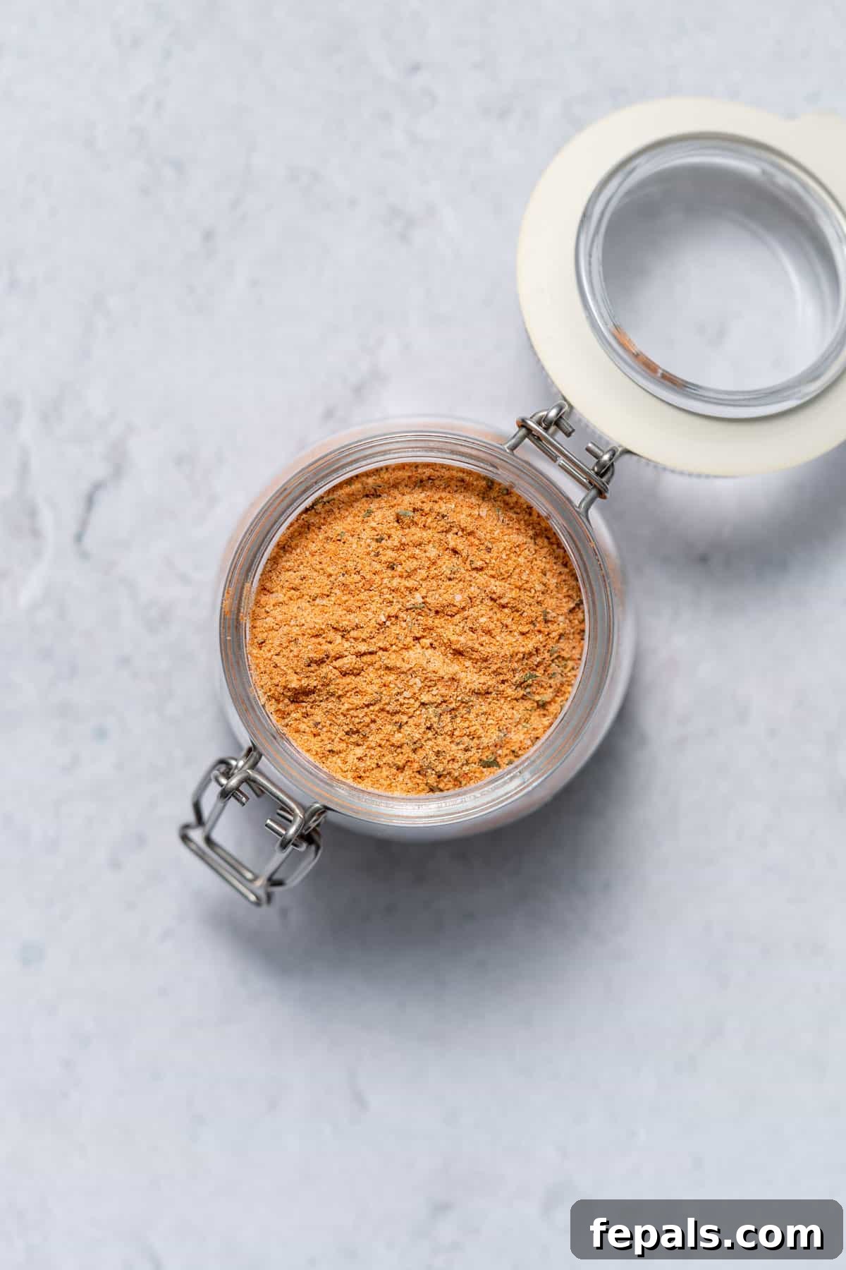 jar filled with Creole spice mix 