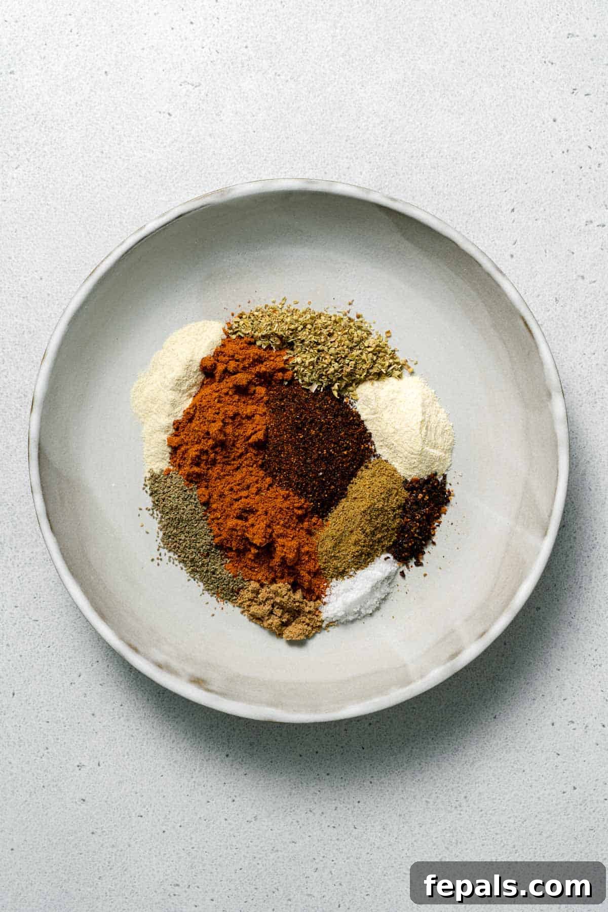 Mexican spice blend in bowl 