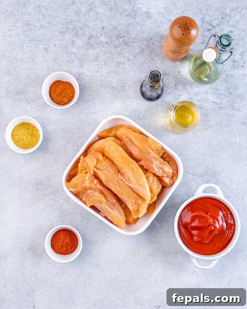 ingredients to make bbq chicken