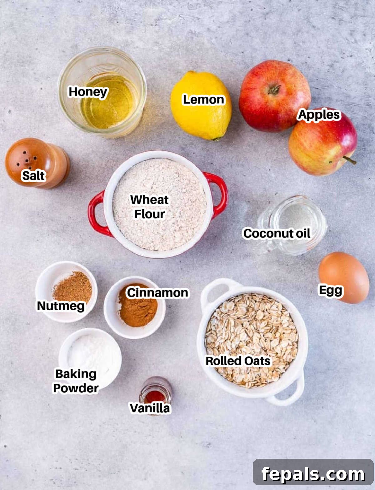 Warm Apple Cinnamon Oat Cookies 5 Ingredients to make oatmeal cookies with apples.