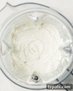 Protein-Packed Ranch Dip 13 Blended cottage cheese with seasonings in a blender.