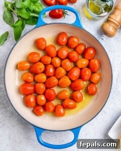 Fresh and Fast Tomato Basil Pasta 11 A bowl of fresh cherry tomatoes, washed and ready for cooking.