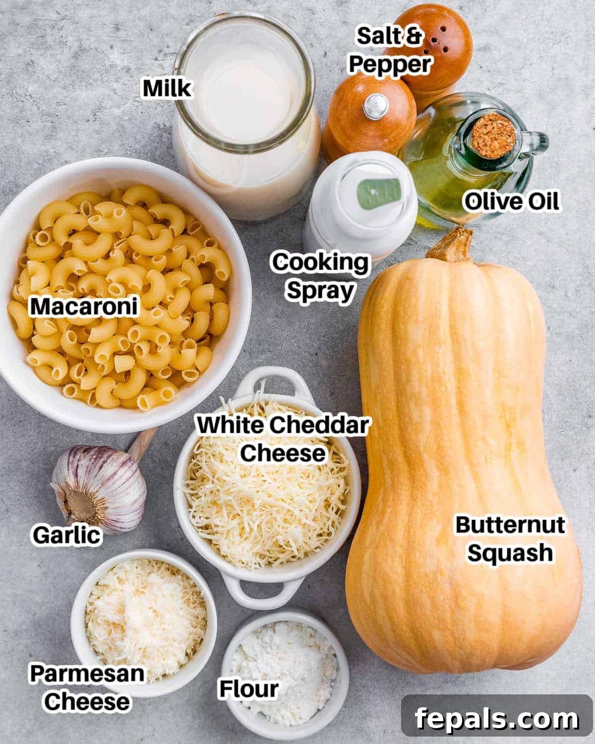 Velvety Butternut Mac and Cheese 10 ingredients to make mac and cheese with butternut squash.