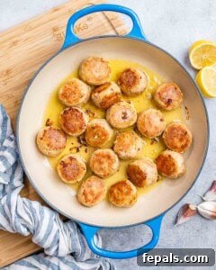 Cooking meatballs in a pot.