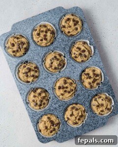 baked muffins on a muffin pan.