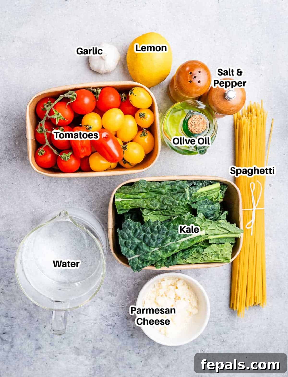 ingredients to make Meghan Markle Pasta.