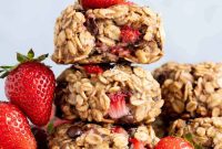 Wholesome Strawberry Oatmeal Cookies