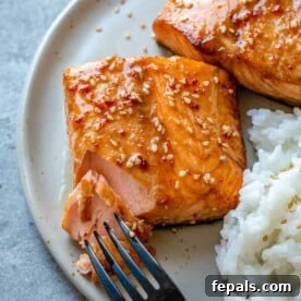 Honey Glazed Air Fryer Salmon