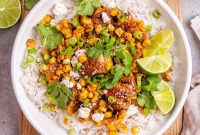 Elote Chicken Rice Bowl