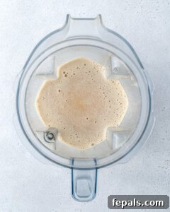 blended coffee smoothie.