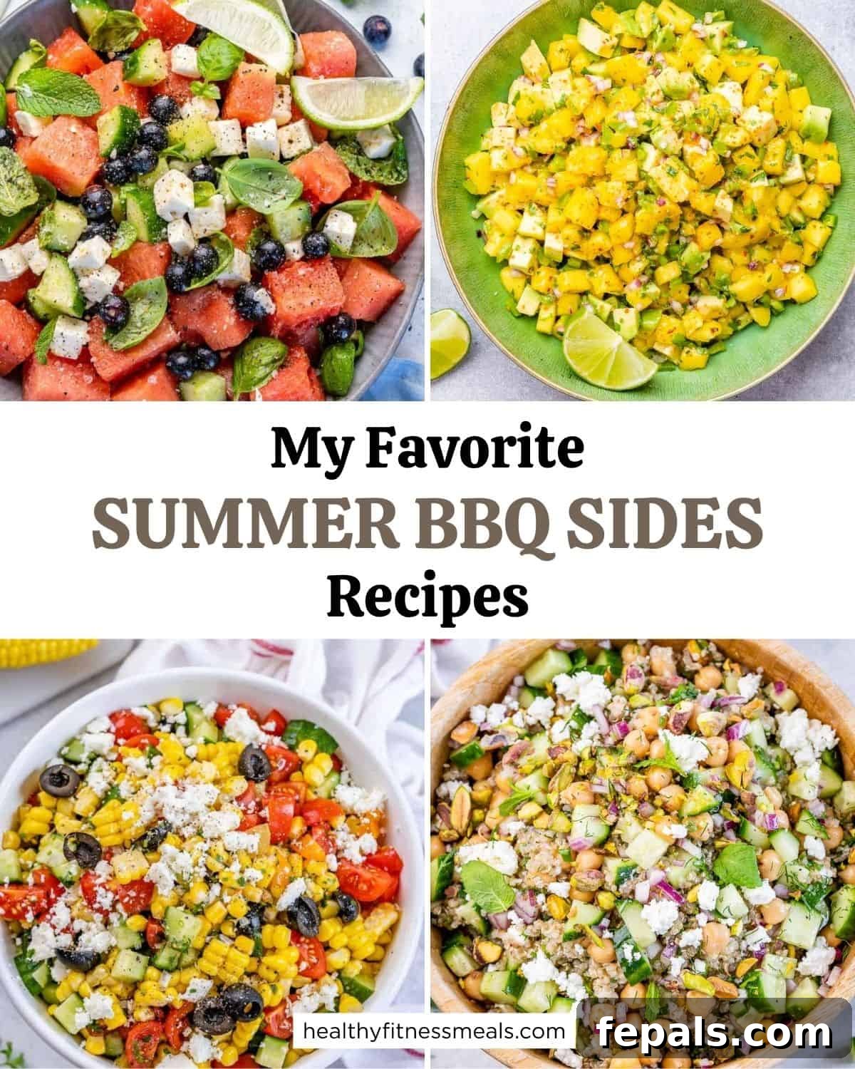 Top BBQ Side Dishes: 18+ Recipes for Summer Gatherings 3 summer bbq sides collage image.