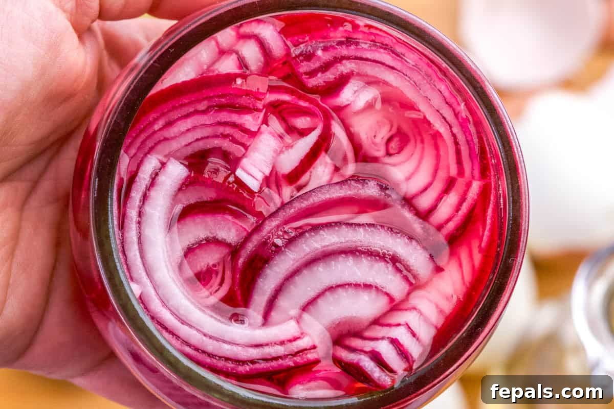 pickled onion in a bowl.