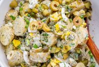 Tangy Dill Pickle Potato Salad with Fresh Herbs