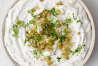 Creamy Greek Yogurt Dill Pickle Dip Recipe