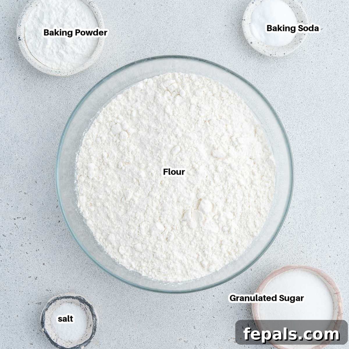 Make Pancake Mix from Scratch in 5 Minutes 3 homemade pancake mix ingredients.