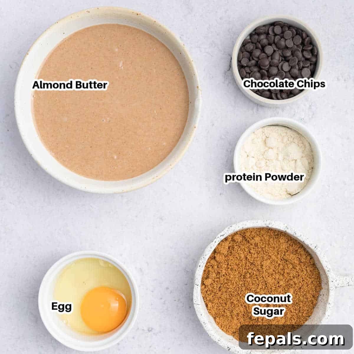 almond butter cookie ingredients.