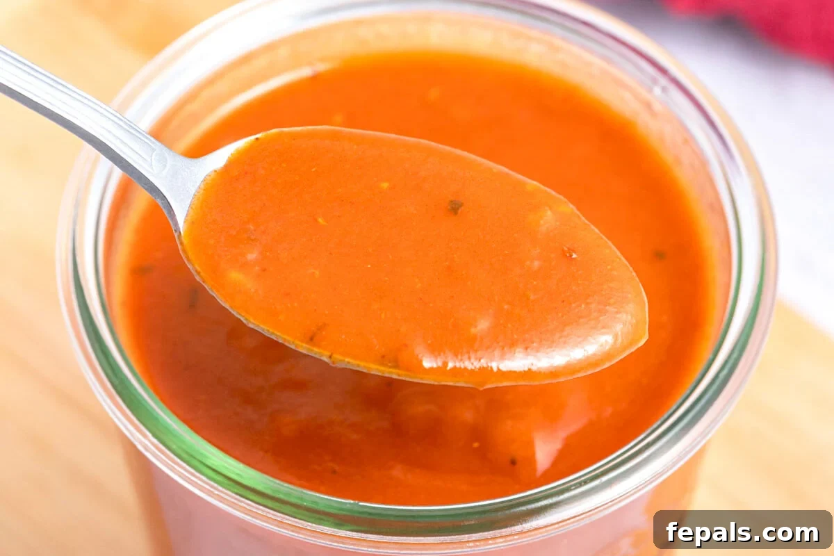 spoonful of enchilada sauce