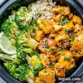 25 Chicken Meal Prep Recipes for Quick, Flavorful Weeknight Meals 11 close up honey chicken with broccoli and brown rice
