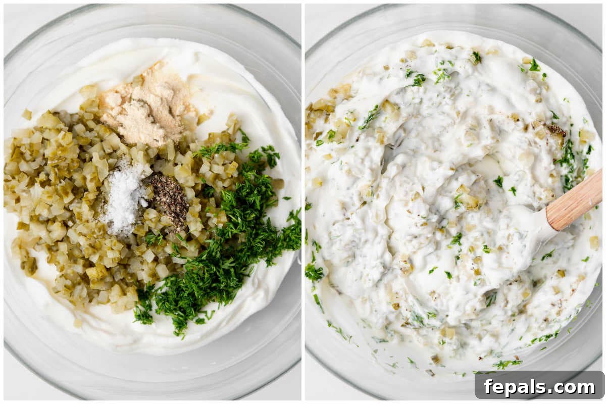 process shot to add the chopped dill and herbs in the yogurt bowl.