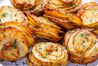 Crispy Parmesan Potato Stacks