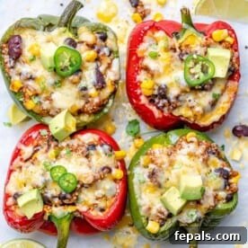 Vegetarian stuffed peppers