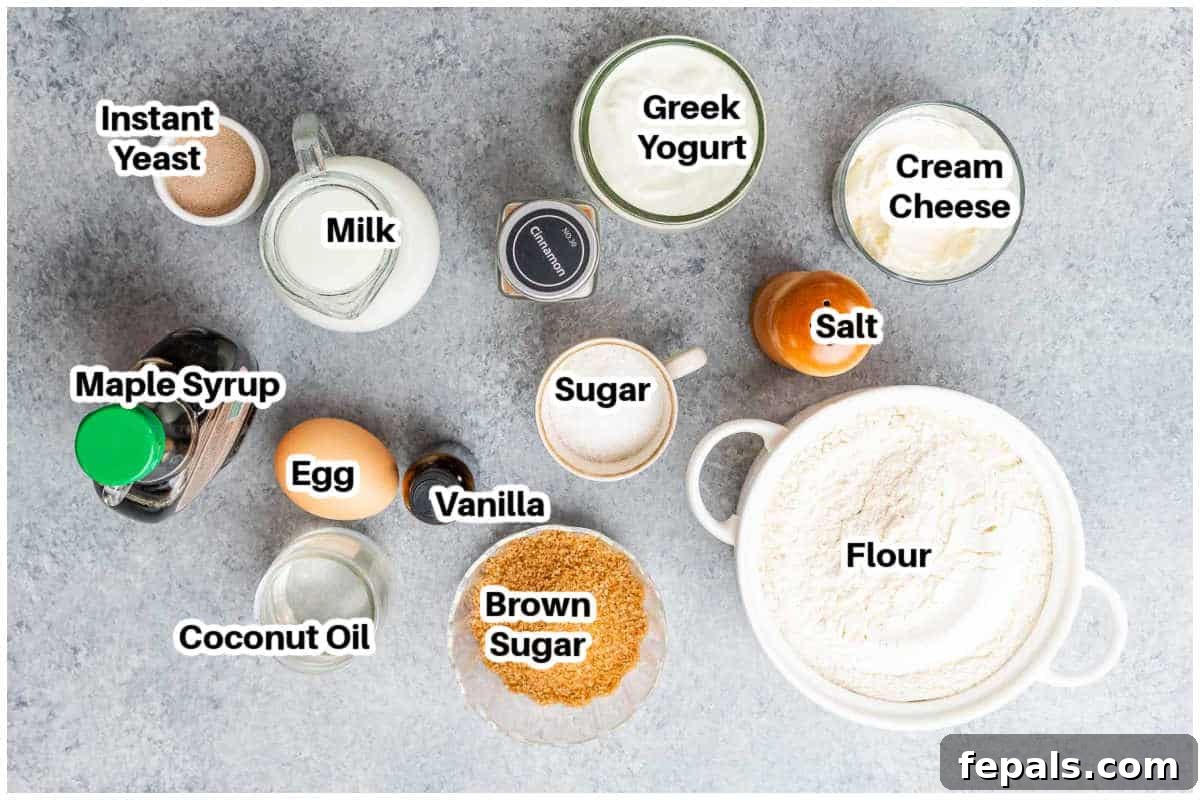 Greek Yogurt Cinnamon Rolls: Soft, Tangy, Homemade 3 Ingredients to make cinnamon rolls.