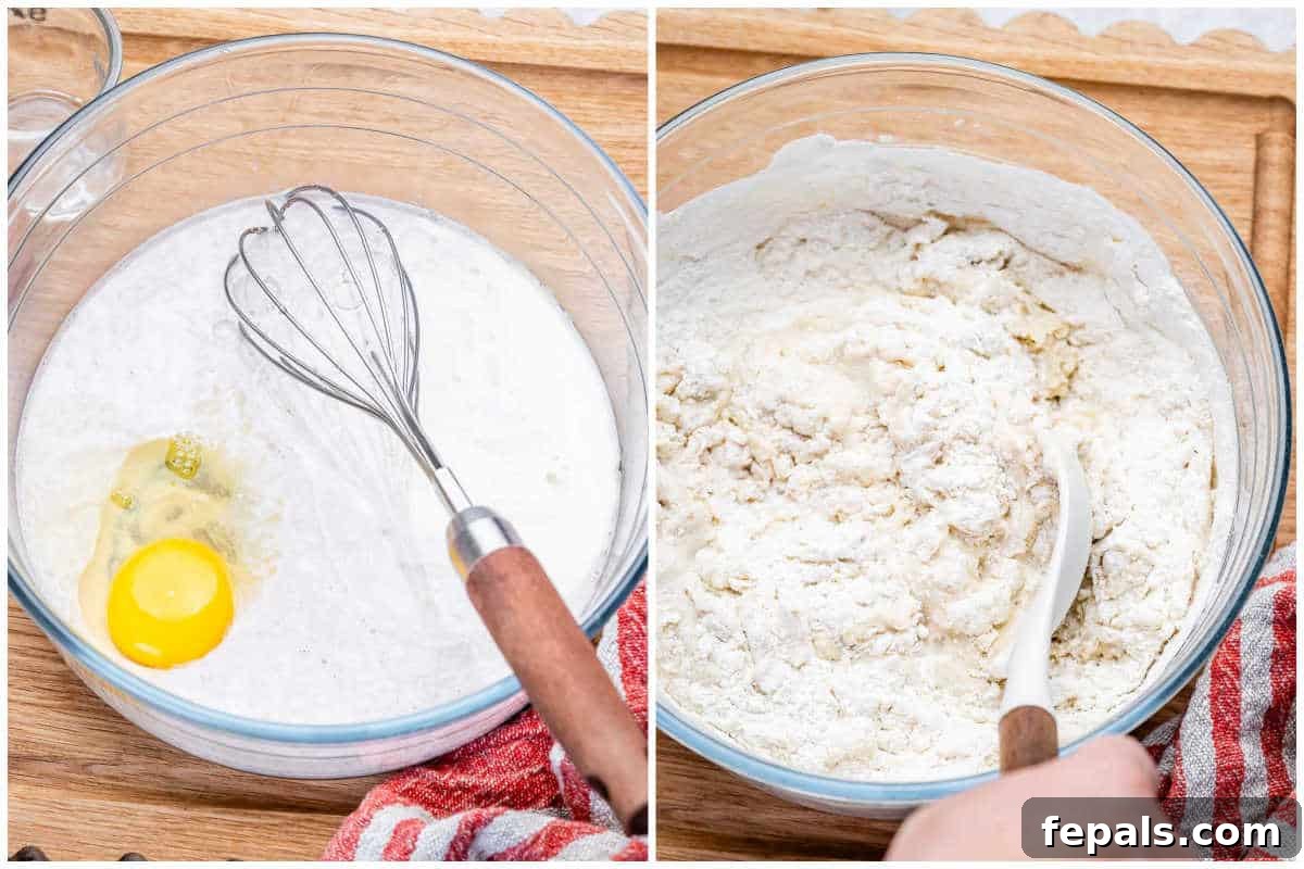 Greek Yogurt Cinnamon Rolls: Soft, Tangy, Homemade 4 process shot to make the dough for the cinnamon rolls.